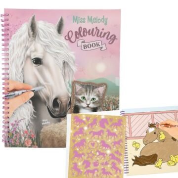 Livre de Coloriage avec Paillettes – Miss Melody