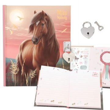 Journal Intime avec Autocollants, Motif 2 – Miss Melody