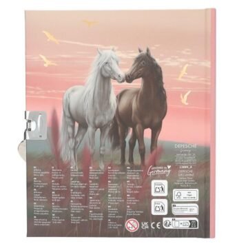 Journal Intime avec Autocollants, Motif 2 – Miss Melody
