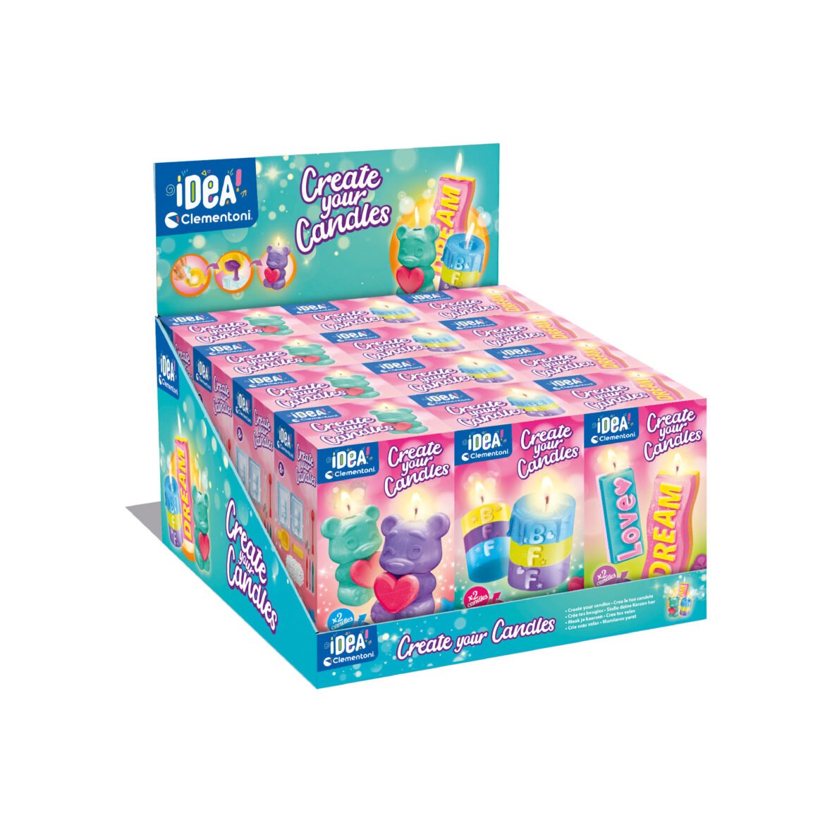 Coffret Créatif – Fabrique Tes Bougies 18351 – Clementoni