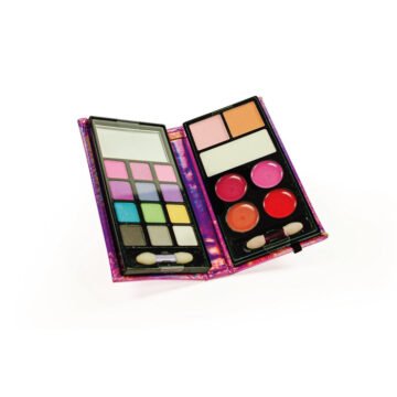 Palette de Maquillage – Crazy Chic Cœur Holographique – Clementoni