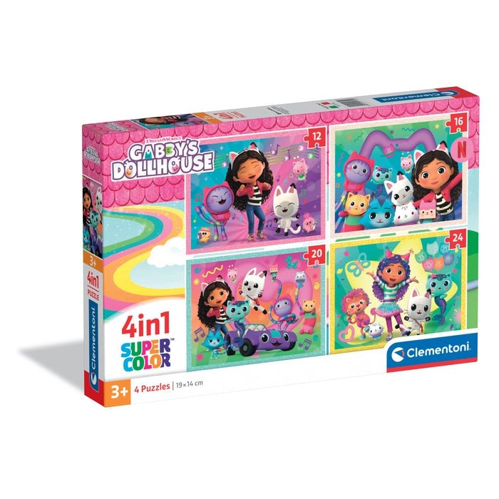 Gabby’s Dollhouse – Puzzle progressif 4 en 1 (12+16+20+24 pièces)