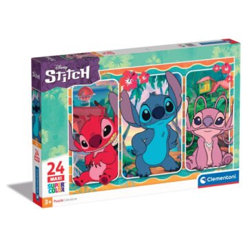 Clementoni Supercolor Puzzle Maxi Disney Stitch – 24 pièces