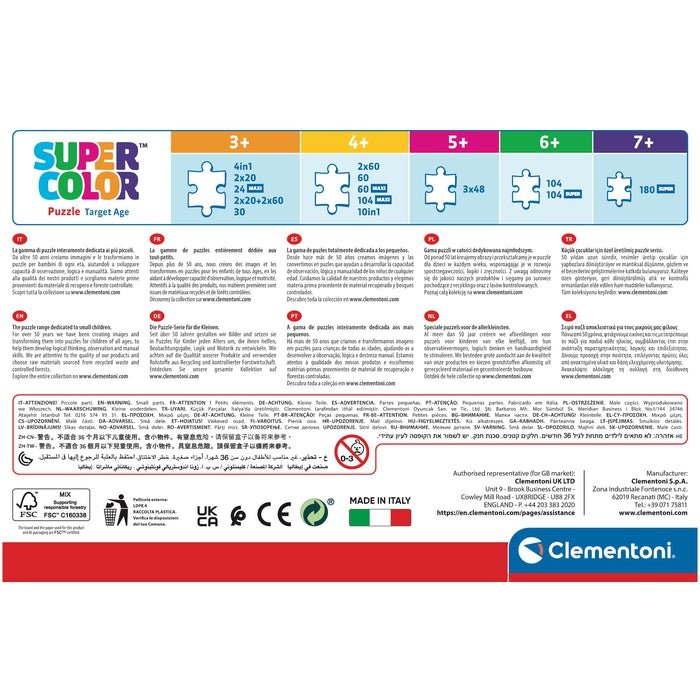 Clementoni Supercolor Puzzle Spidey 104 pièces