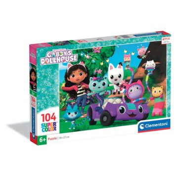 Clementoni 25034 - Puzzle Supercolor Gabby's Dollhouse 104 pieces