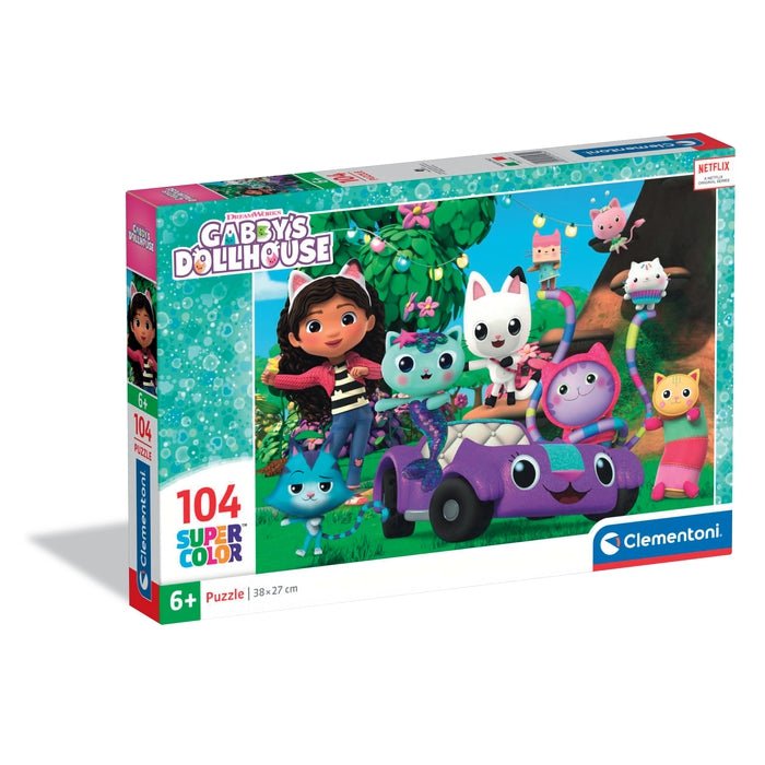 Clementoni 25034 – Puzzle Supercolor Gabby’s Dollhouse 104 pieces
