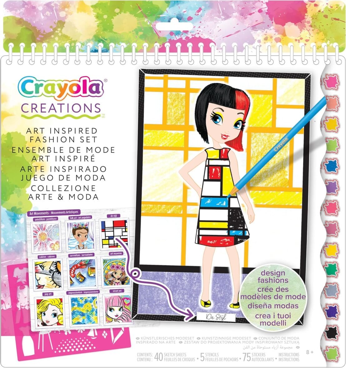 Coffret de Dessin de Mode – Creations Histoire de l’Art – Crayola