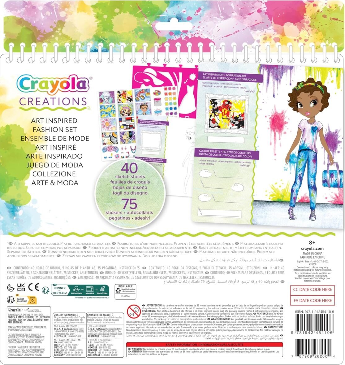 Coffret de Dessin de Mode – Creations Histoire de l’Art – Crayola