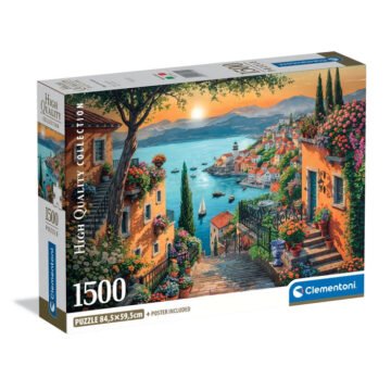 Clementoni Puzzle 1500 pièces – A quelques pas du port (High Quality Collection)