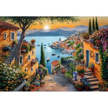 Clementoni Puzzle 1500 pièces – A quelques pas du port (High Quality Collection)