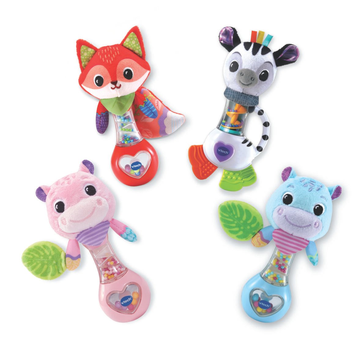 VTech Baby – Hochets Animaux (Léo le lionceau, Malo le renardeau ou Timéo le zèbre)
