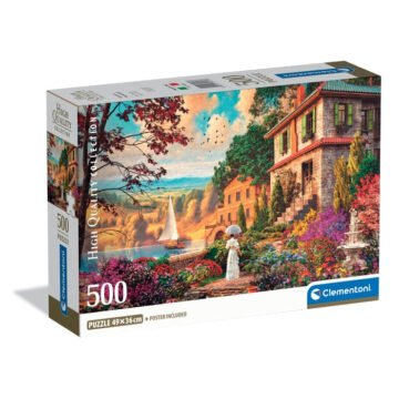 Clementoni – Puzzle 500 pièces Compact – Victorian Promenade
