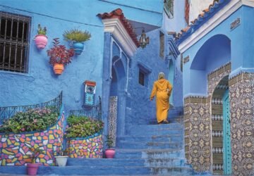 Puzzle 500-blue Street OF Chefchaouen – Clementoni