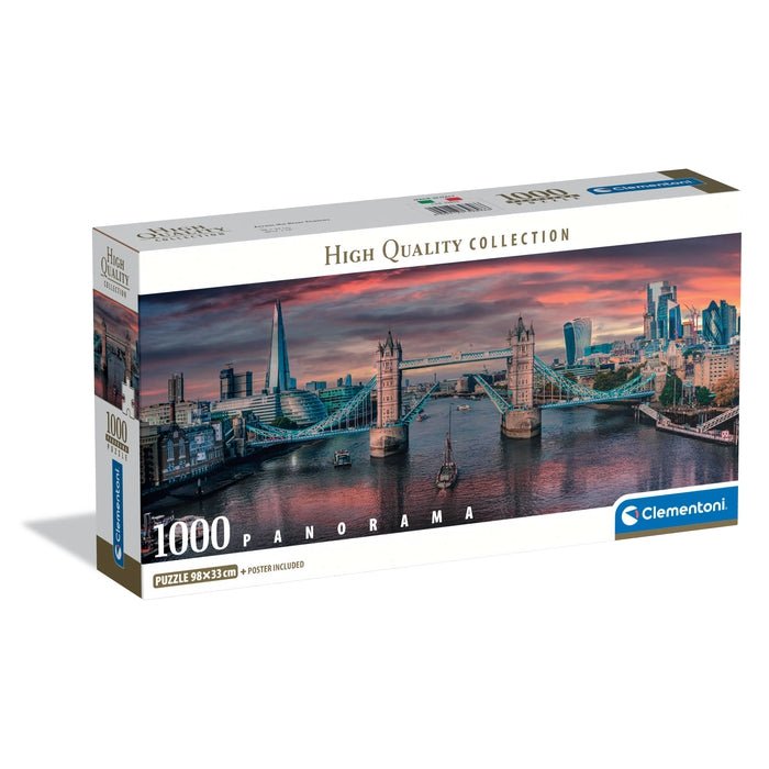 Clementoni Puzzle 1000 pièces Across the River – Panorama Tower Bridge Londres
