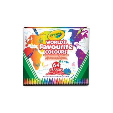 Crayons de Cire – World’s Favourite Colours 64 Couleurs – Crayola