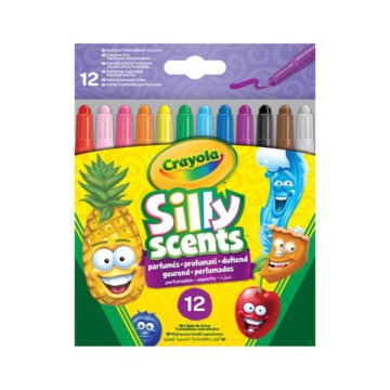 Crayons de Cire Parfumés Rétractables – Silly Scents 12 Couleurs – Crayola