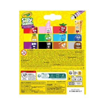 Crayons de Cire Parfumés Rétractables – Silly Scents 12 Couleurs – Crayola