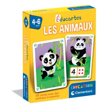 Clementoni 52889 Les Animaux - Éducartes