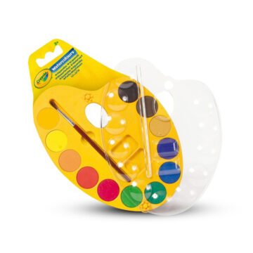 Palette d’Aquarelle – 12 Couleurs et Pinceau – Crayola