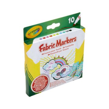 Feutres pour Tissu – 10 Couleurs – Crayola