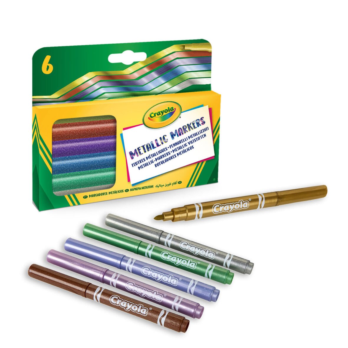 Feutres Métallisés – 6 Couleurs – Crayola