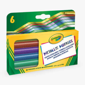 Feutres Métallisés – 6 Couleurs – Crayola