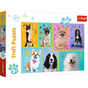 Puzzle Le Monde des Chiens – 100 pièces – Trefl