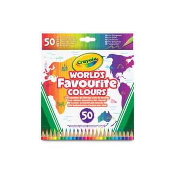 Crayons de Couleur – World’s Favourite Colours 50 Couleurs – Crayola