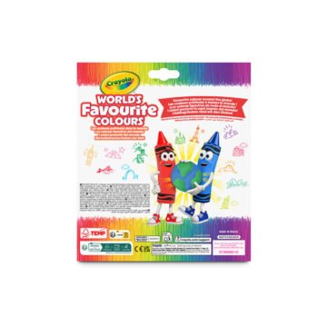 Crayons de Couleur – World’s Favourite Colours 50 Couleurs – Crayola