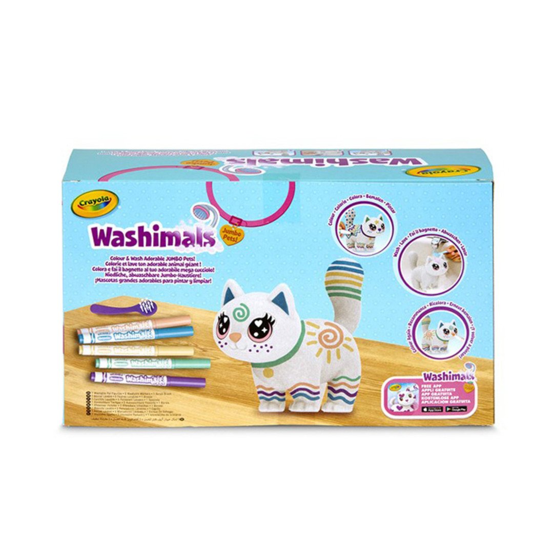 Chat à Colorier – Washimals Jumbo Big Jenny – Crayola