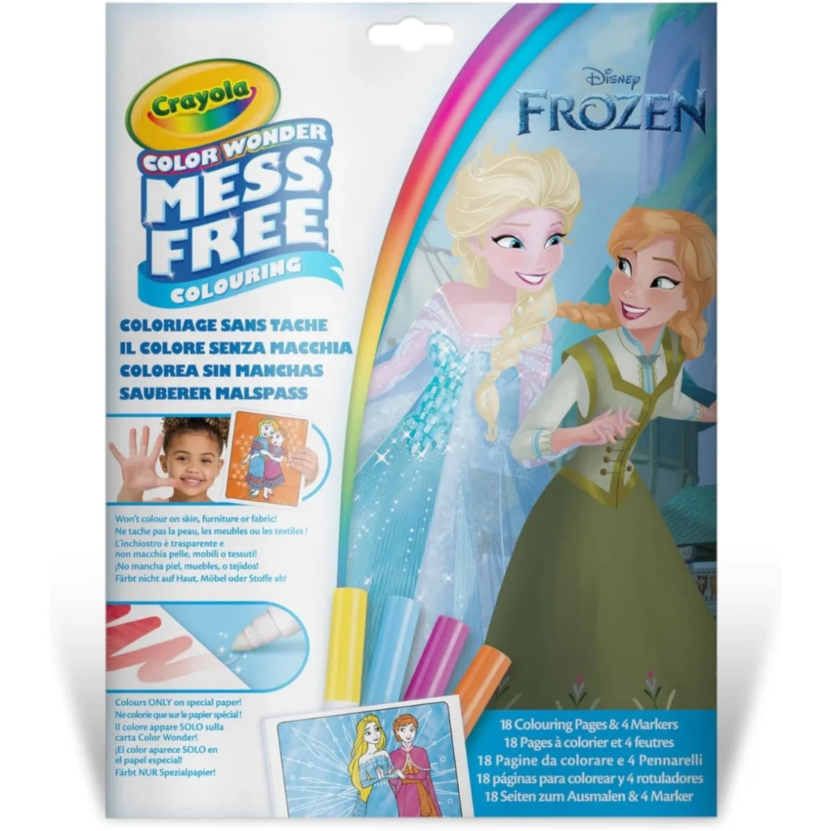 Coffret de Coloriage Sans Tache – Color Wonder La Reine des Neiges – Crayola