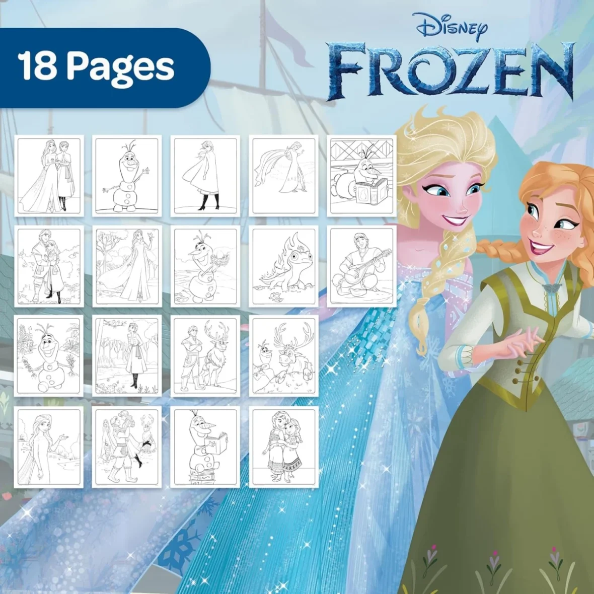 Coffret de Coloriage Sans Tache – Color Wonder La Reine des Neiges – Crayola