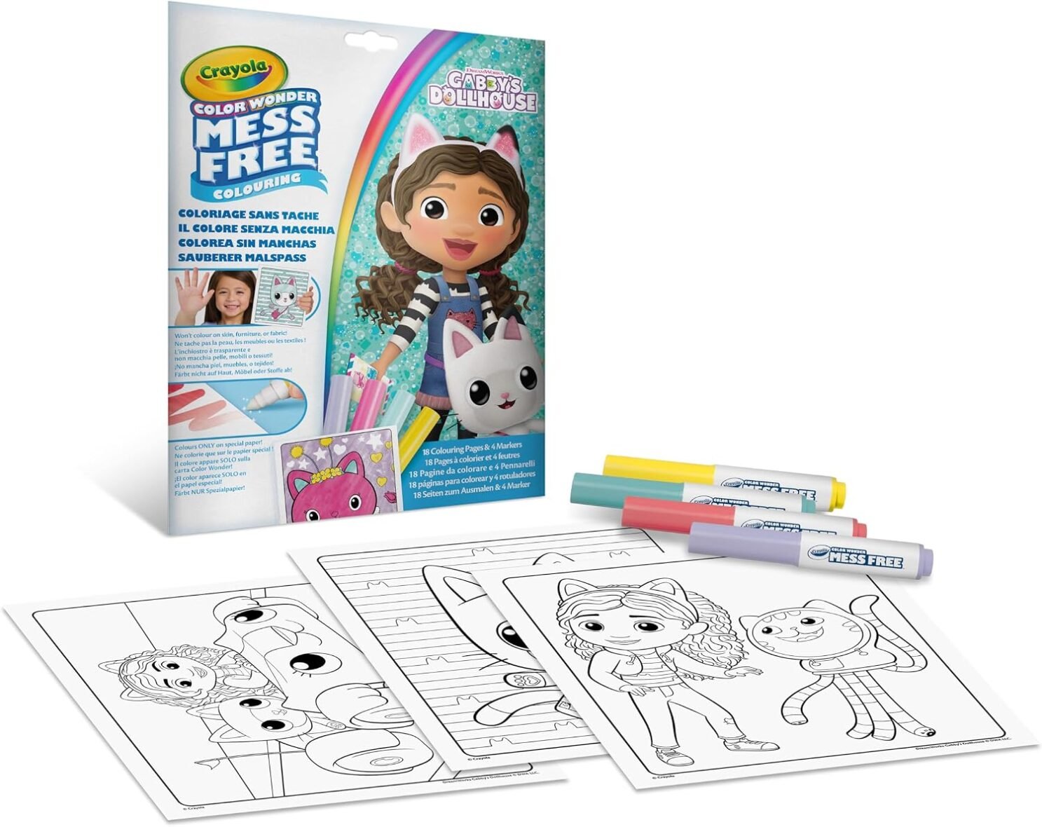 Coffret de Coloriage Sans Tache – Color Wonder Gabby – Crayola
