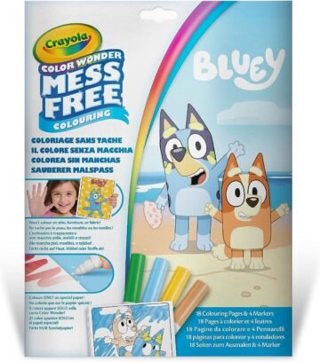 Coffret de Coloriage Sans Tache – Color Wonder Bluey – Crayola