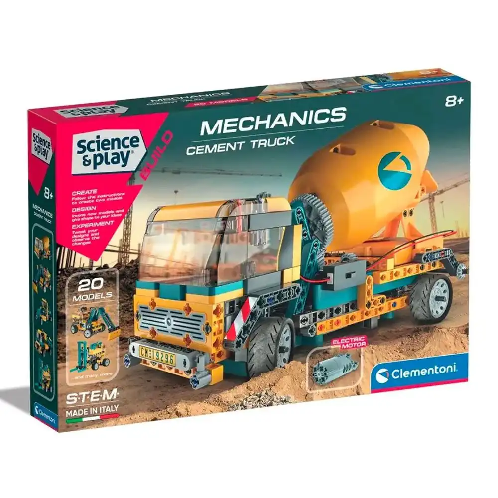 Clementoni – Mon atelier de mécanique – Camion Toupie (Mixer Truck)