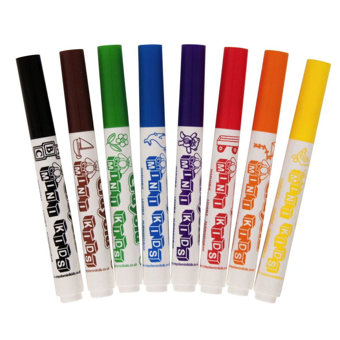 Feutres Lavables – Mini Kids 8 Couleurs – Crayola