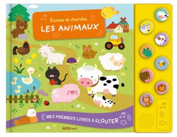 Mes premiers livres à écouter – Écoute et cherche les animaux – Auzou