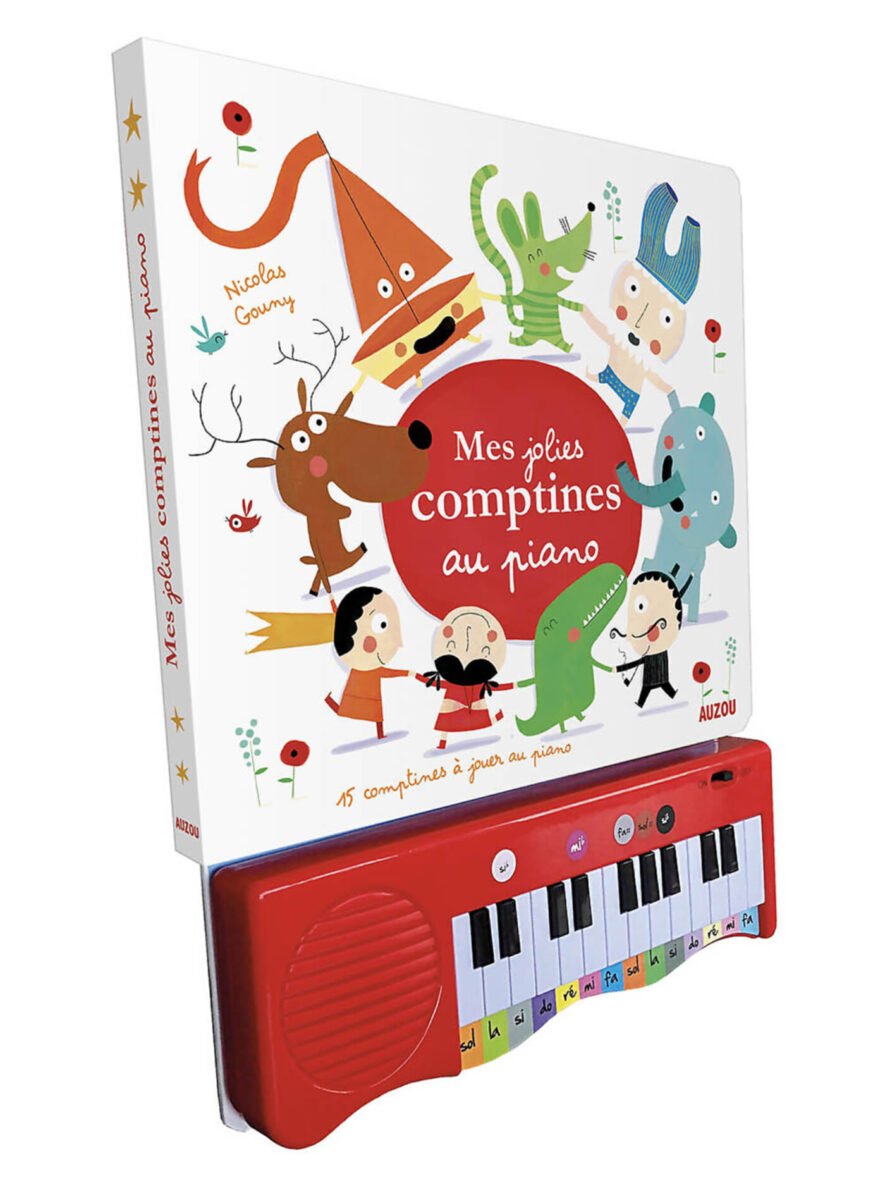 Mon livre piano – Mes jolies comptines au piano – Auzou