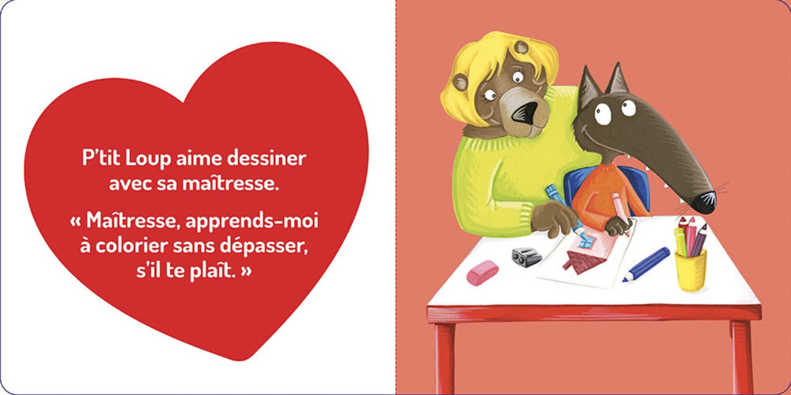 P’tit Loup aime sa maîtresse – Auzou