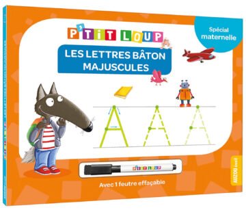 P’tit Loup – Les lettres bâton majuscules – Auzou