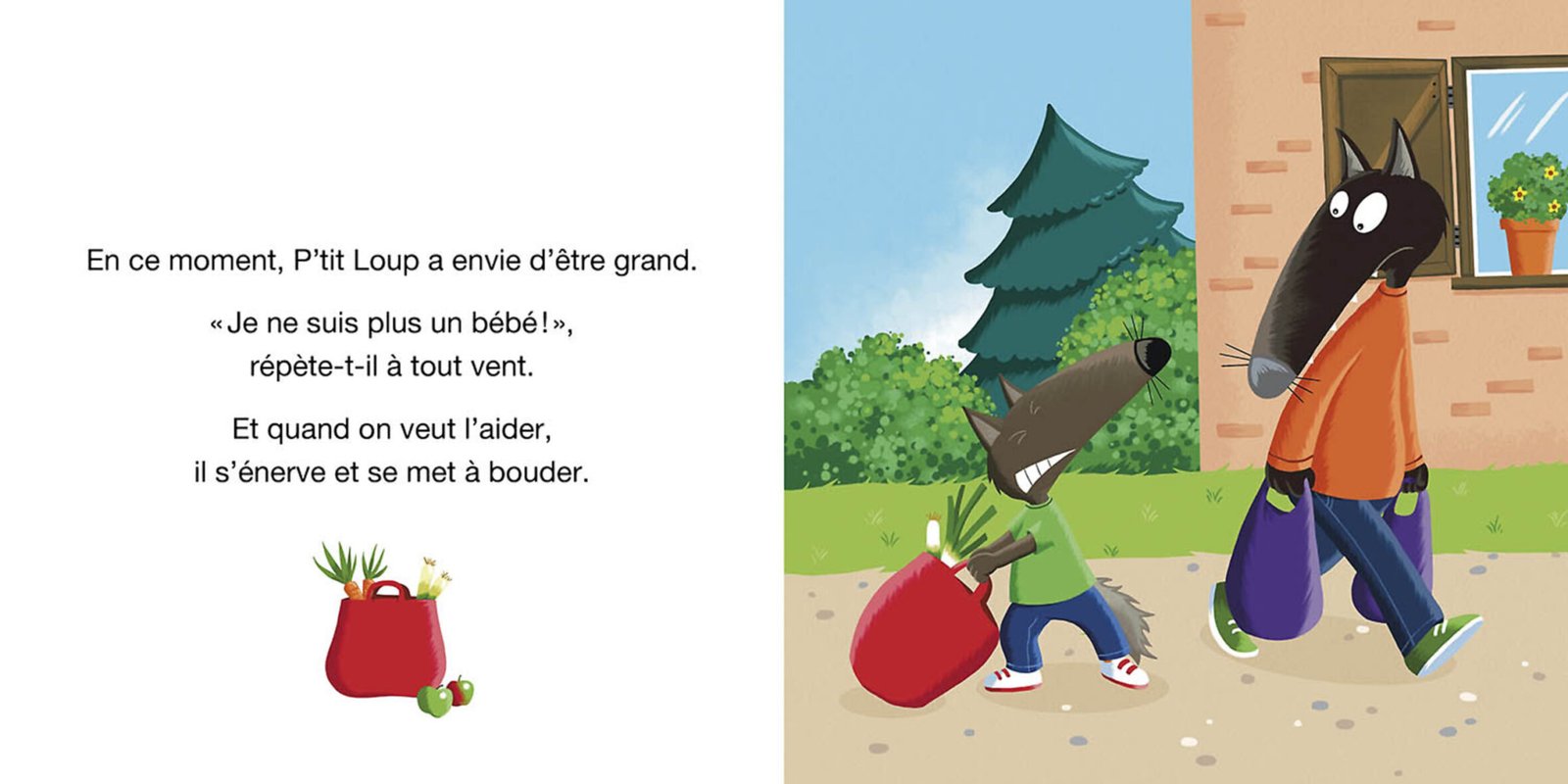 P’tit Loup veut tout faire comme un grand – Auzou