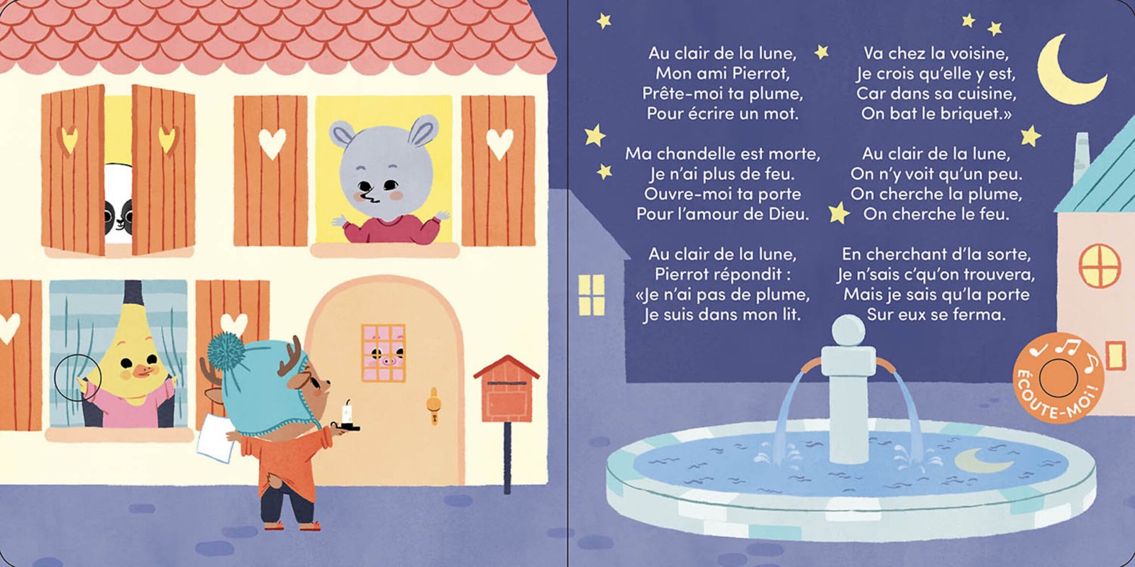 Ma comptine animée – Au clair de la lune – Auzou