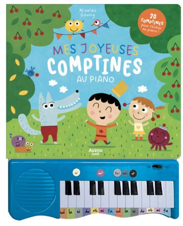 Mon livre piano – Mes joyeuses comptines au piano – Auzou