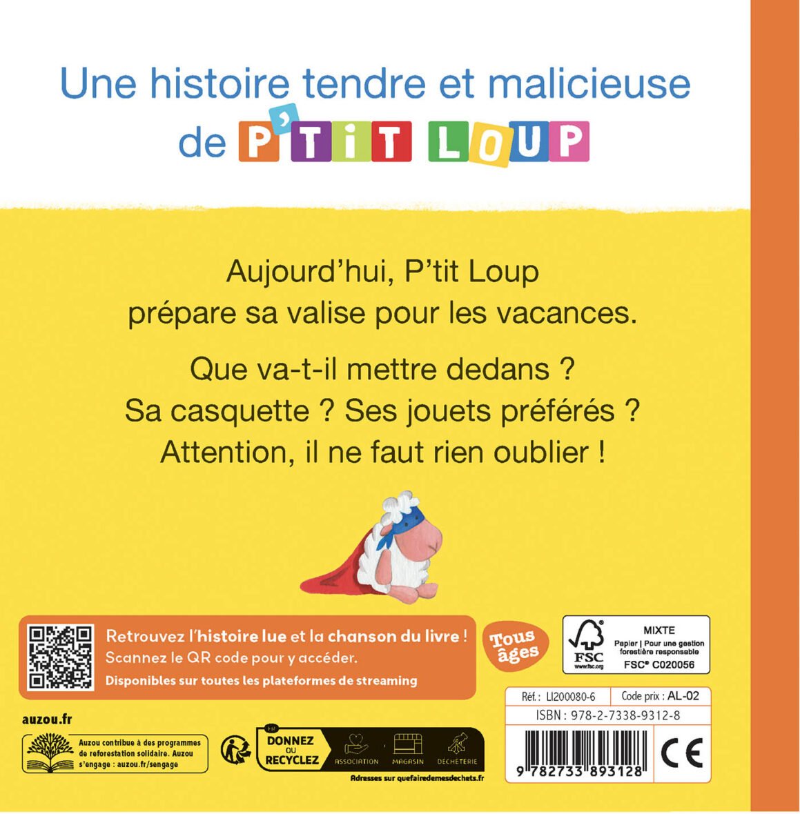 Little Wolf Goes on Holiday – Auzou