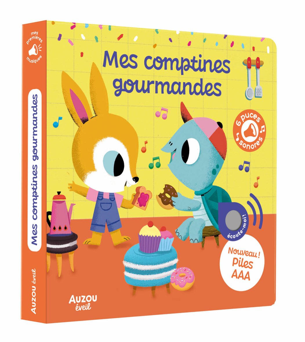 Mes premiers sonores – Mes comptines gourmandes – Auzou