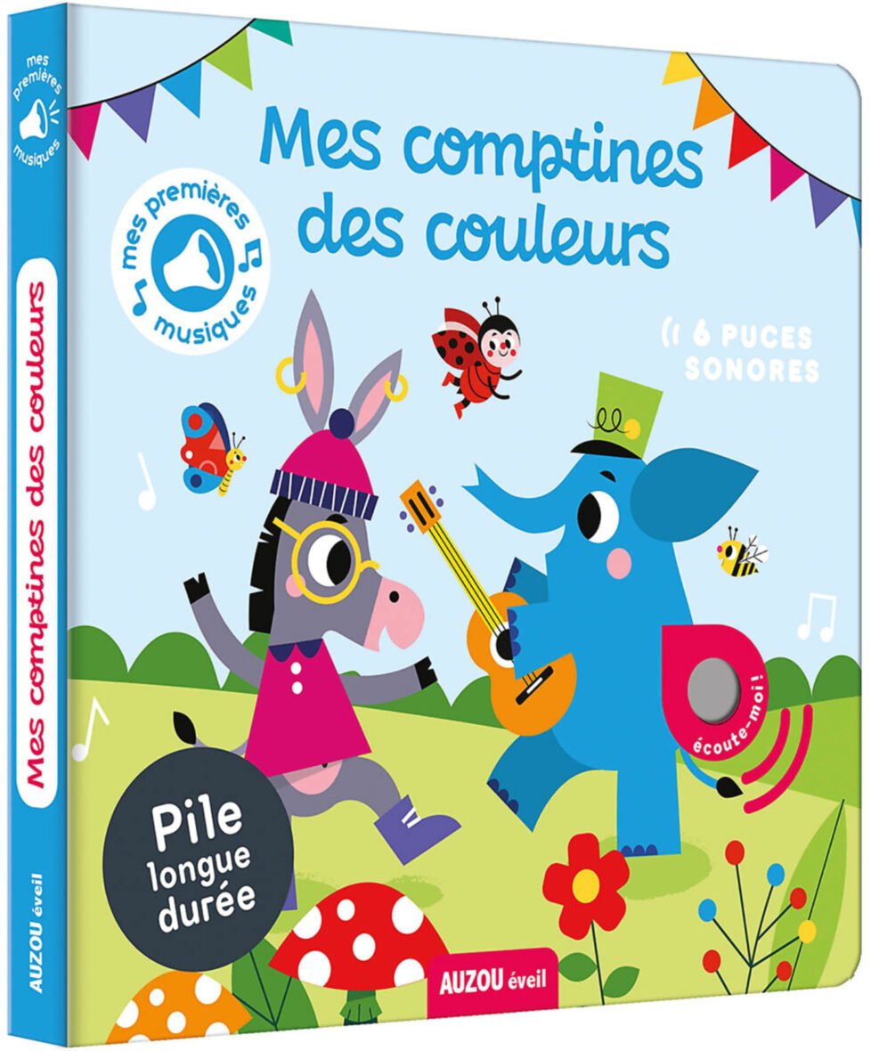 Mes premiers sonores – Mes comptines des couleurs – Auzou