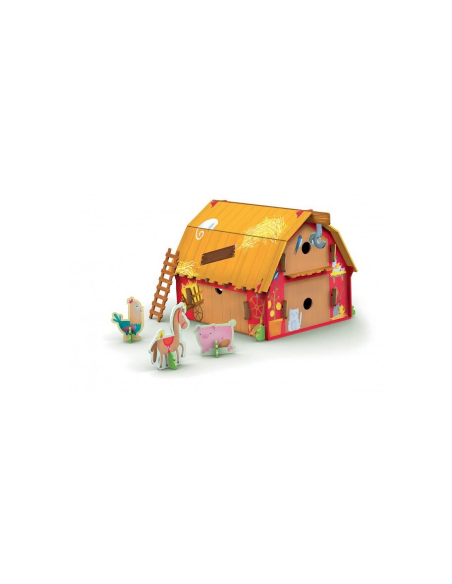 La ferme 3D – Livre et maquette à construire – Sassi