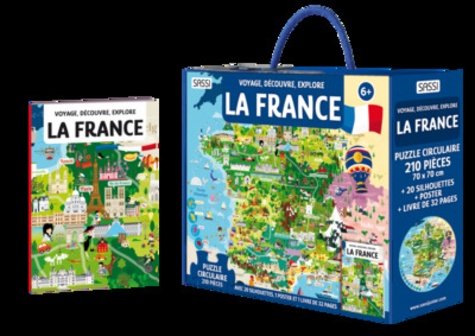La France – Livre et Puzzle 200 Pièces – Sassi Junior