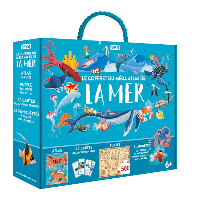 Le Coffret du Méga Atlas de la Mer – Sassi Junior