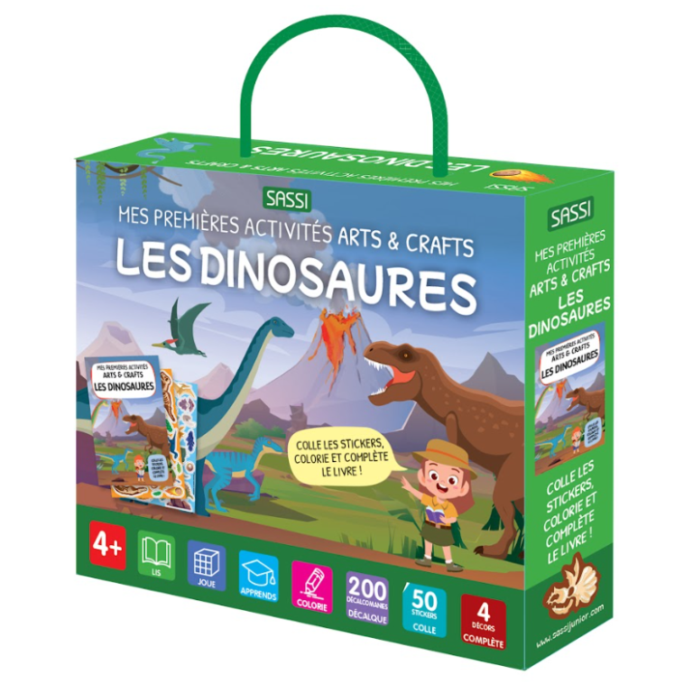 Les Dinosaures – Mes Premières Activités Créatives – Sassi Junior